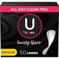 U By Kotex Liner, Thong, Barely There, 50 KCC42489